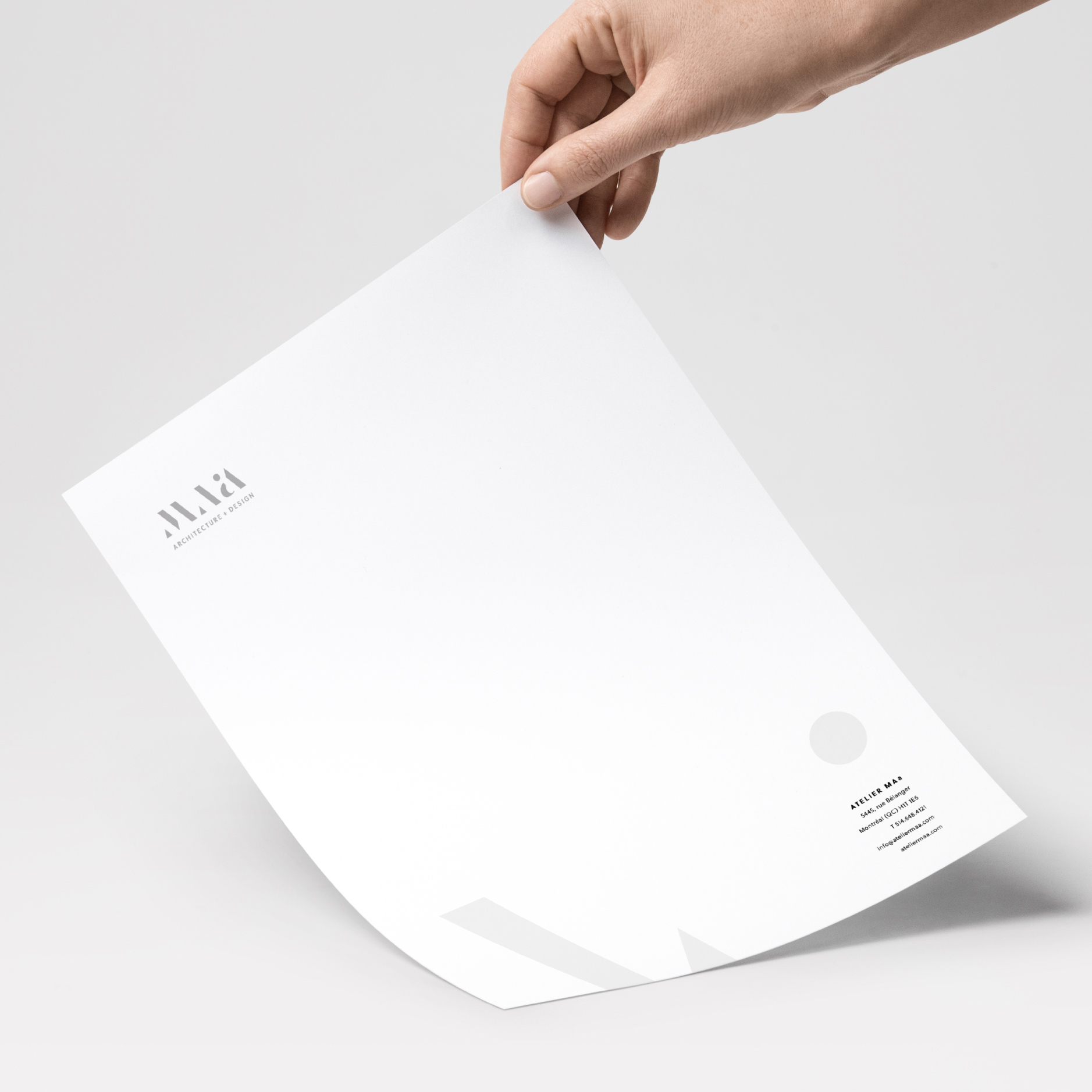 Architect firm: letterhead collateral